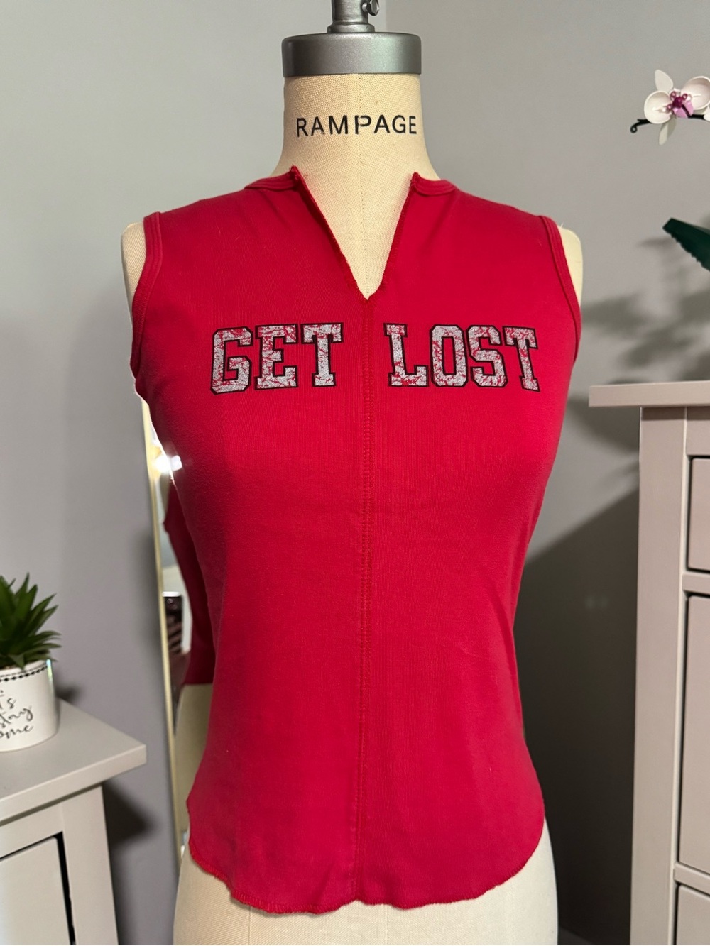RARE Y2K Lost Enterprises “Get Lost”‎ Women’s tank top
